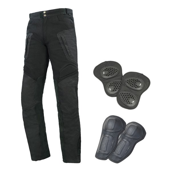 バイク用 ハードプロテクションパンツルーズフィット ブラック/LW-shortサイズ RR7484LF/BLACK/LW-Short