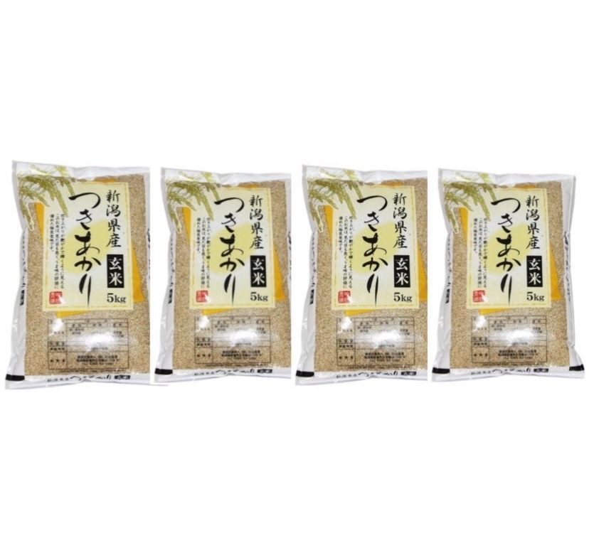 新潟県産　つきあかり 玄米 20kg 令和７年産 新潟産 米 玄米 おいしいお米 美味しいお米 産地直送 農家の米　コシヒカリの郷小出農場
