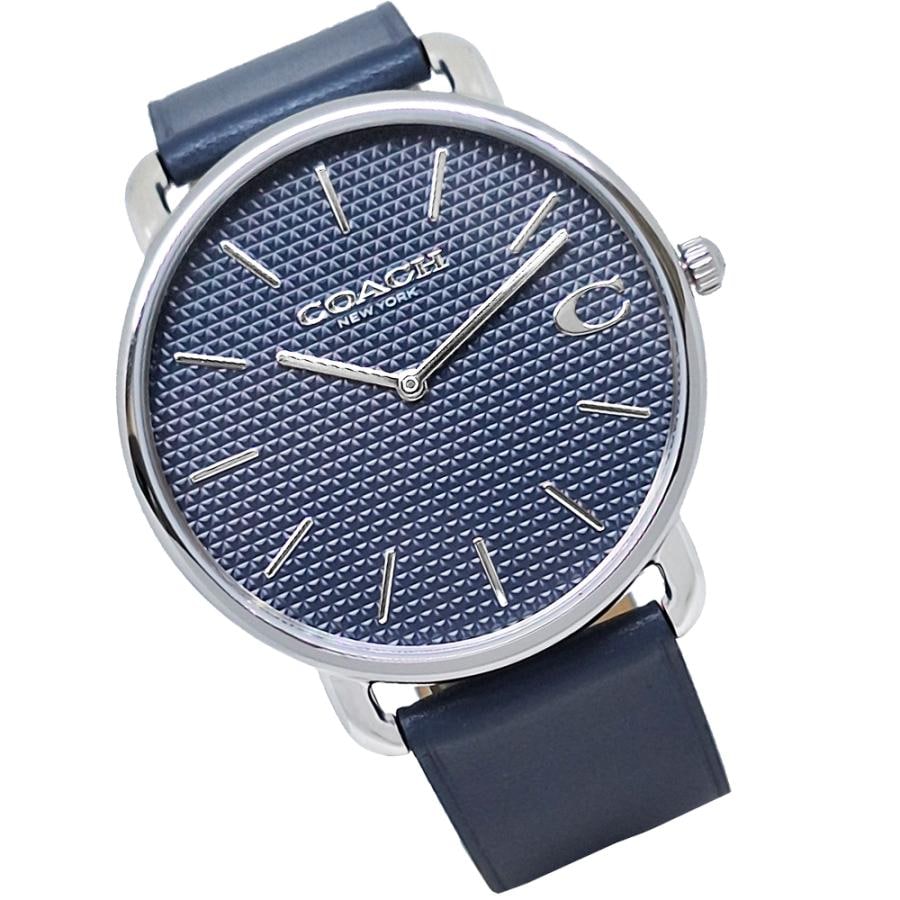 COH 腕時計 14602722 メンズ ELLIOT レザー ネイビー