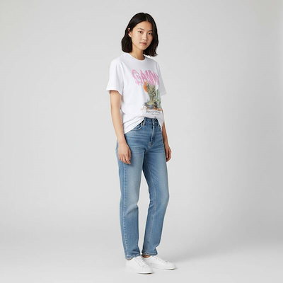 ガニ 2026年春夏 ベーシックコットンジャージー ブーツカット 半袖レディースTシャツ A1050075 151 13,714円