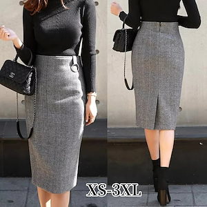 スカート レディース タイトスカート ミモレ丈 膝下丈 スリット きれいめ 着やせ 細見え 大人 上品 エレガント 大きいサイズ シンプル ペンシルスカート フォーマル セレモニー ボトムス 春 秋