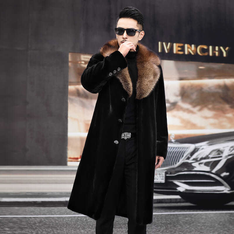 メンズ ロングコート 人工ファー ジャケット フリース 秋冬 ボア 保温 コート アウター ジャケット メガ割30%までに制限