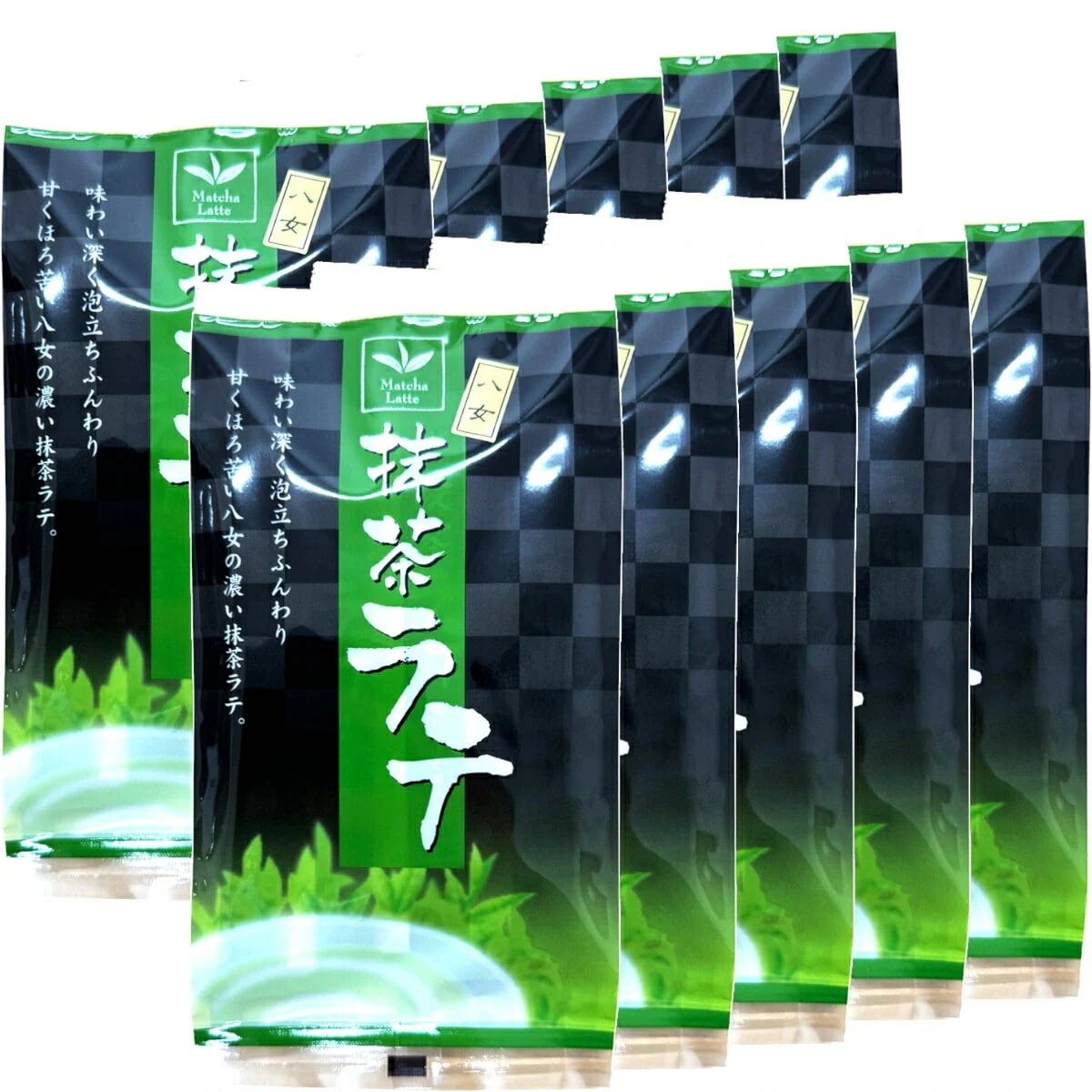 八女の抹茶ラテ スティック 88g(11g×8袋) ×10袋セット 送料無料 高級 抹茶カプチーノ 抹茶ラテスムージー 抹茶オーレ 抹茶オレ 抹茶ケーキ お抹茶 粉末 美味しい 抹茶スイーツ 甘い