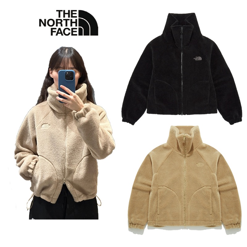 WS WOOLLY FLEECE JACKET NJ4FQ86 フリース ショート クロップド丈 レディース ボア モフモフ もふもふ モコモコ ハイネック ジャンパー ジャンバー フードなし 温か