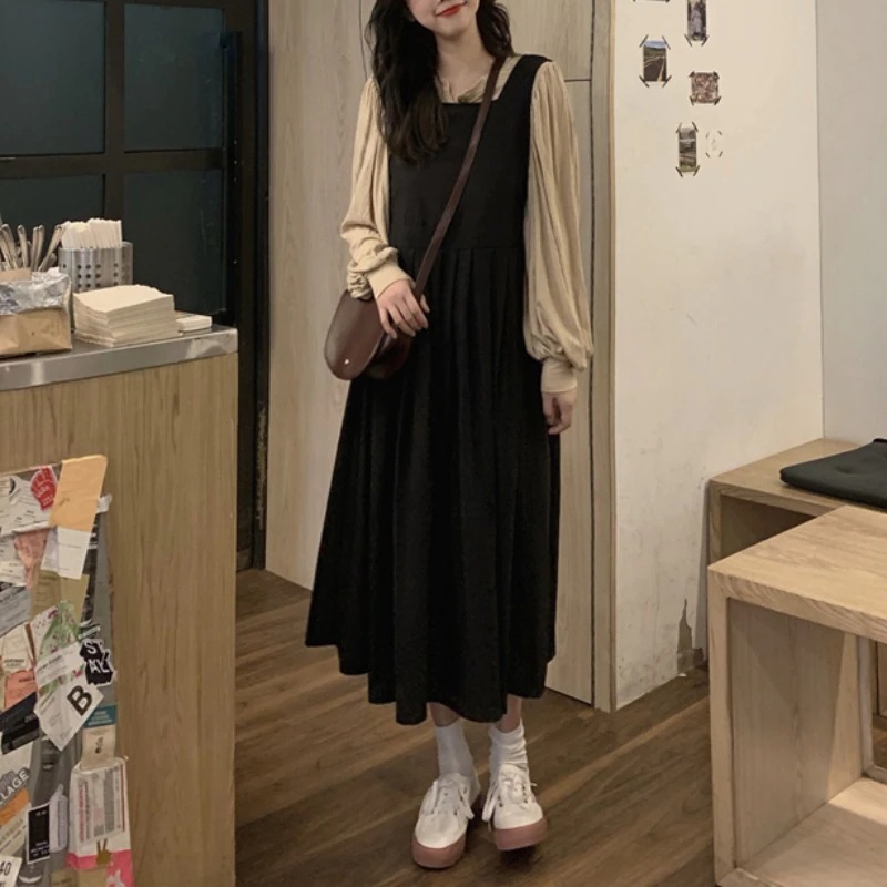 Qoo10] 春と秋の新しい気質のドレス春2022新し : レディース服