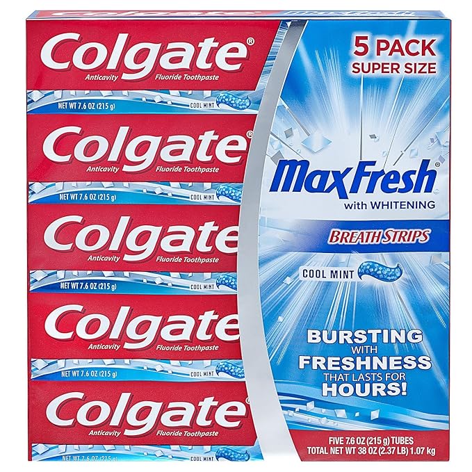 Colgate 292255 マックスフレッシュ 7.6 オンス (パック 5)