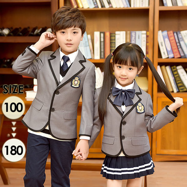 4点セット 卒業式 スーツ 入学式 女の子 男の子 キッズ フォーマル 子供 カジュアル 小学生 中学生 七五三 ベスト追加可【100180】
