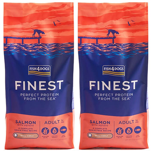 フィッシュ4 ドッグ サーモン小粒 12kg 2個セット