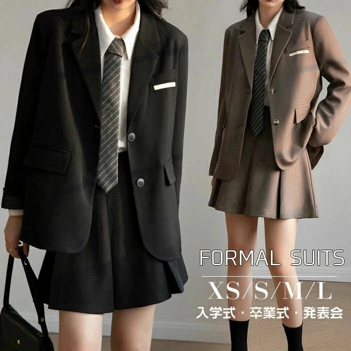 品質は誓う卒業式 スーツ 女の子 大きいサイズ 韓国 卒服 小学生 韓国 入学式 スーツ 女の子 JK制服 ブレザー プリーツスカート 2点セット レディース フォーマルスーツ ゆったりサイズ 子供ス