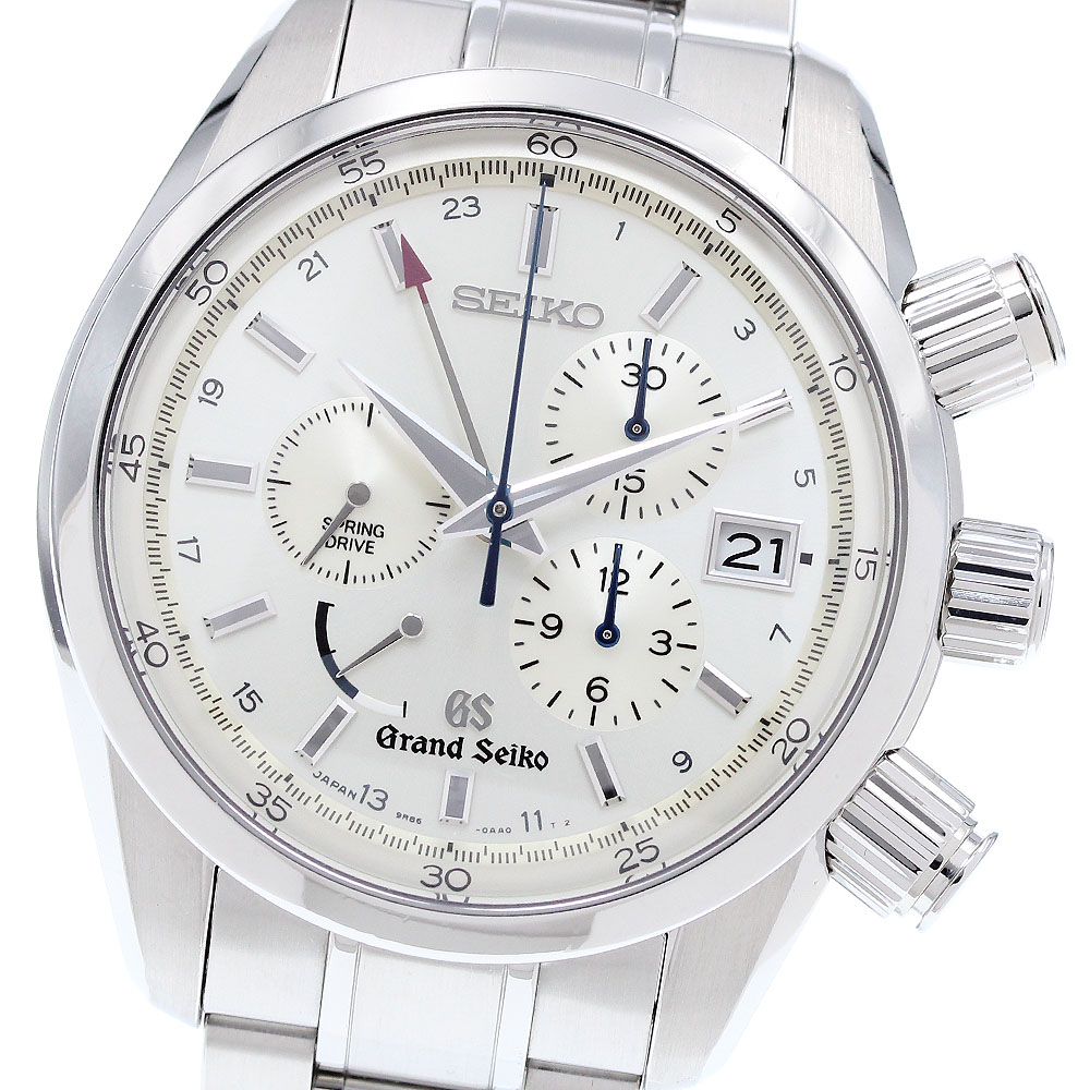 セイコー SEIKO SBGC001/9R86-0AA0 グランドセイコー クロノグラフ パワーリザーブ スプリングドライブ メンズ 箱付 メーカーOH済_881962【中古】
