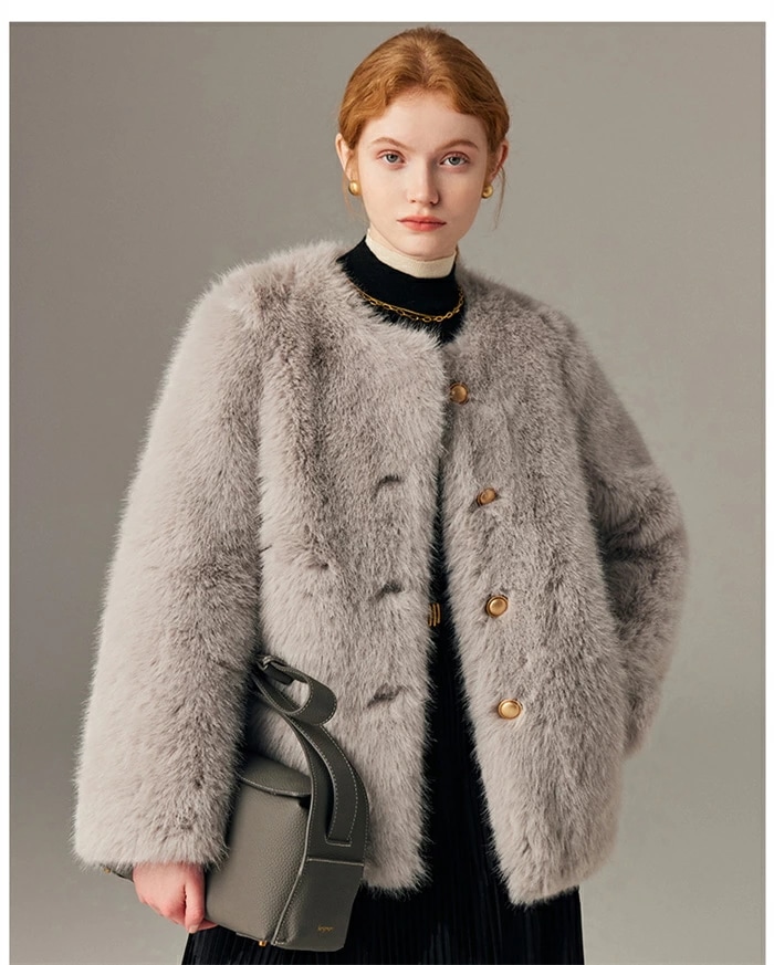 ファーコート レディース ショート ファージャケット レディース アウター もこもこ ボアコート 秋冬 冬 ファー 毛皮コート 厚手 防寒 暖かい 大きいサイズ ゆったり 体型カバー おしゃれ かわい