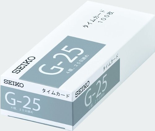 （まとめ買い）セイコー タイムカード G-25 1-130-0171 00940628 [x3]