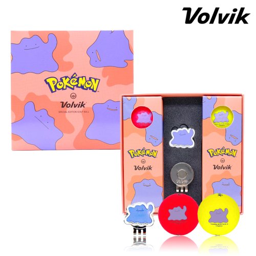 ポケットモンスター メタモン 3ピース ビビッド ゴルフボール 6球+ボールマーカー 5,568円