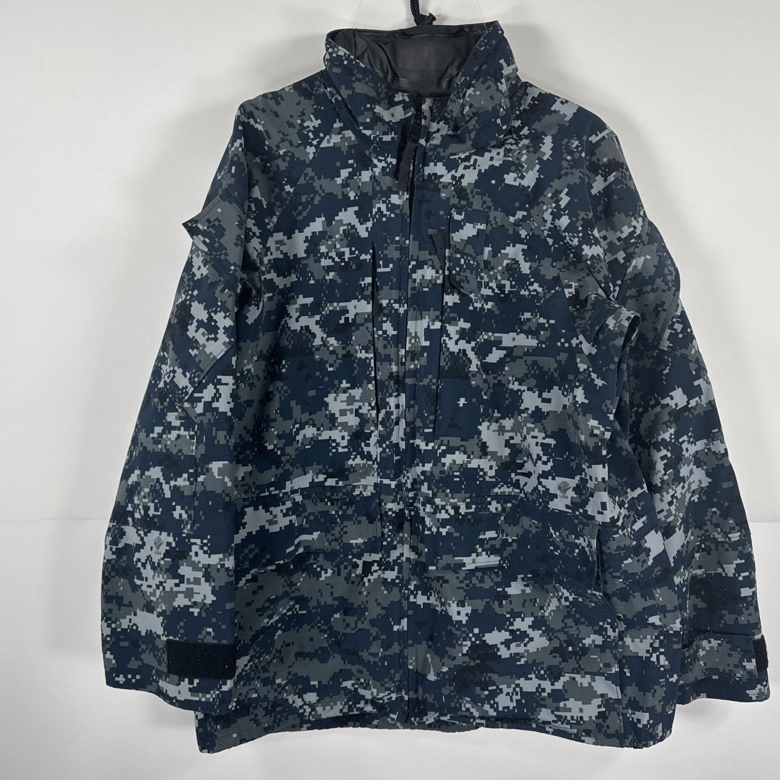 古着 ミリタリージャケット ECWCS GORE-TEX デジカモ 米軍 実物 ゴアテックスパーカー ブルー ナイロン small short ネイビー メンズ 11,704円