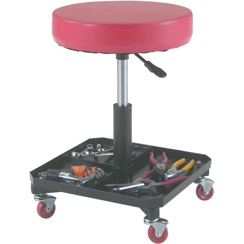 トラスコ中山　工具入れ付作業椅子 Φ370XH440ｰ555　TWCS