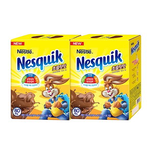 [1+1][Nesquik] [ネスクイック] 牛乳に入れて飲む チョコパウダー ココアパウダー 13.5g x80個入り x2