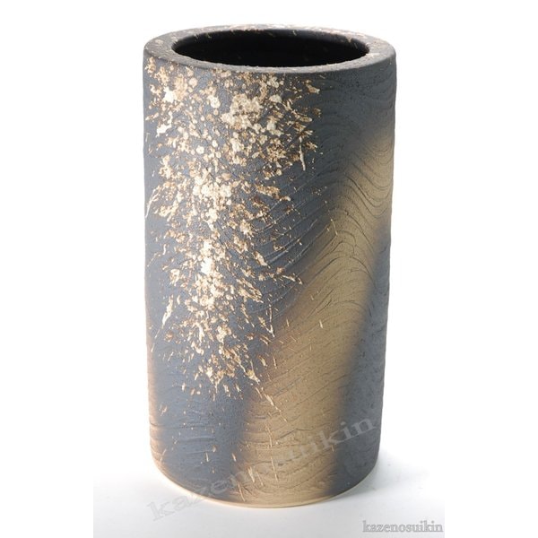 古信楽斑点傘立　（信楽焼き・陶器・傘立て・梅雨・雨・玄関・収納・B037-04）