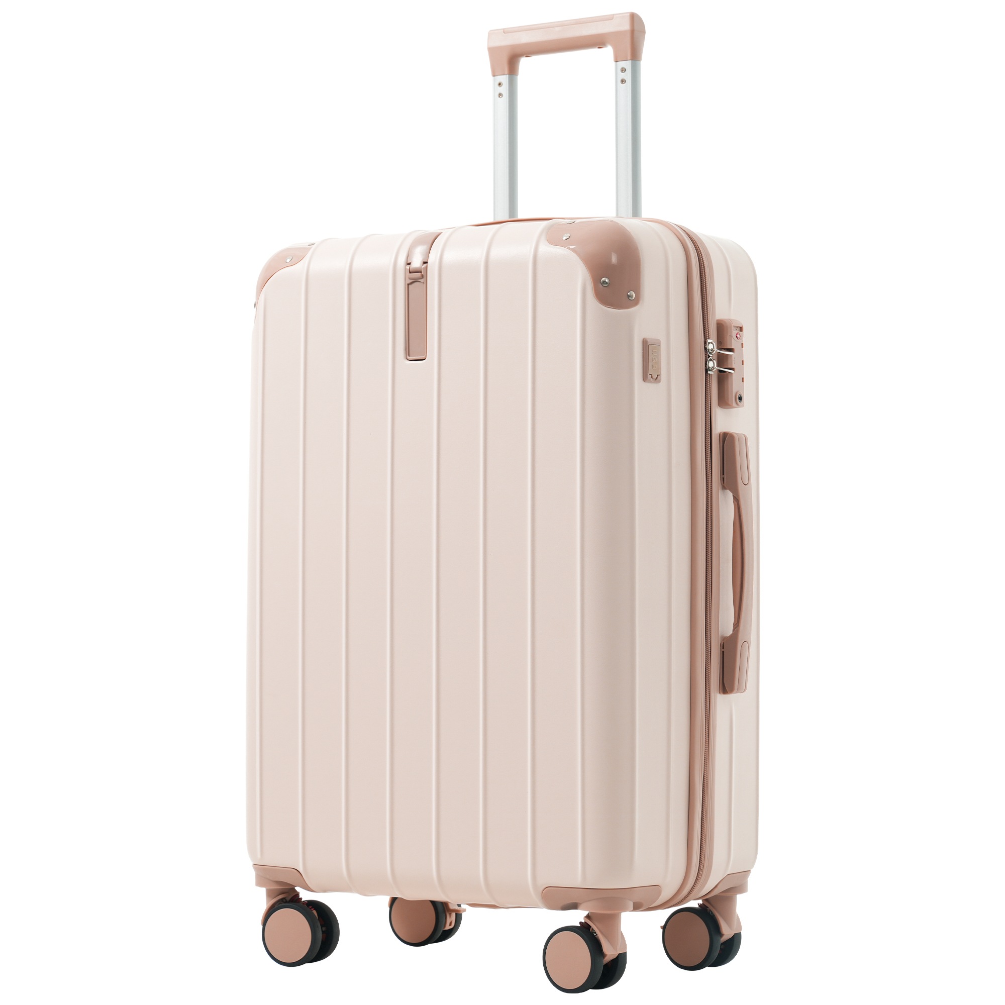 【国内発送】825スーツケース キャリーバッグ キャリーケース Lサイズ 大型 超軽量 ファスナー式 TSAロック搭載 フック機能付き 360度回転 旅行 おしゃれ 人気色