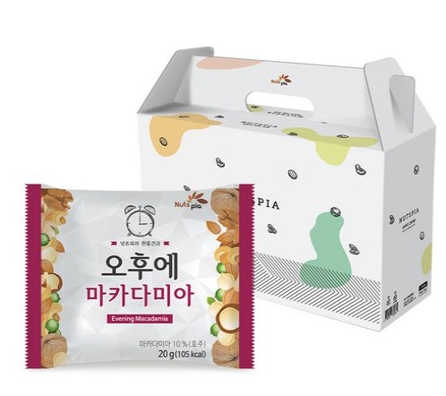 ナッツピア 午後 マカダミア 一日ナット 1kg1個 栄養スナック 6つのサポート 運動後 安住通り ナッツ 韓国食品