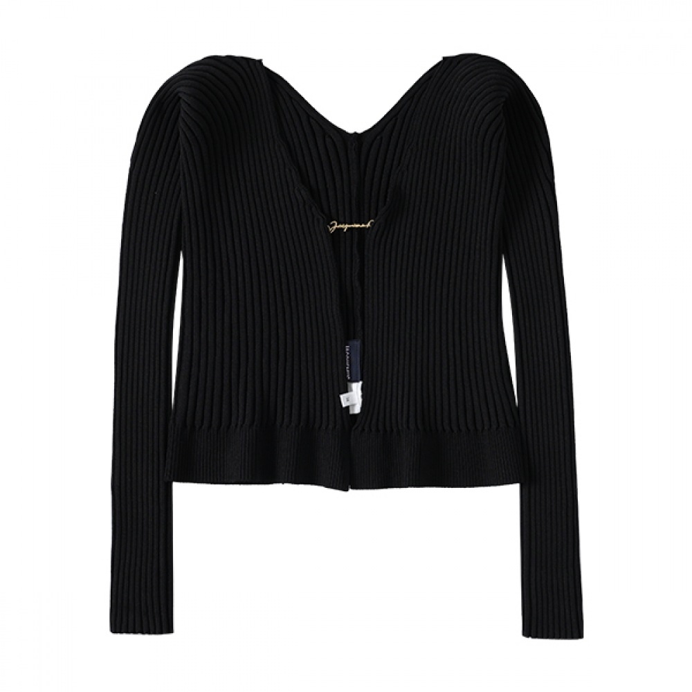 Jacquemus 223KN500-2190 990 ラマイユロゴチャームシームレスレディースカーディガン