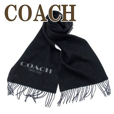 Qoo10] Coach マフラー メンズ カシミヤ入り 8654