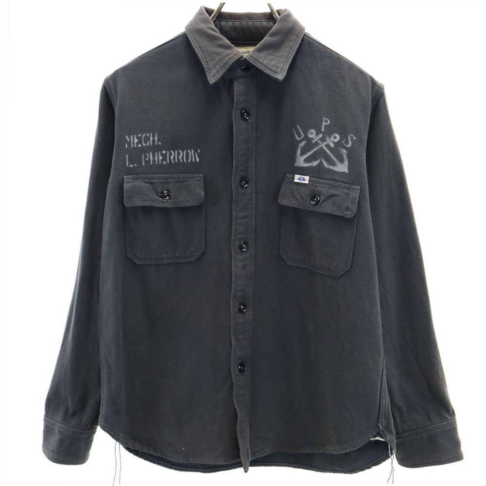 長袖 シャツ M グレー系 メンズ