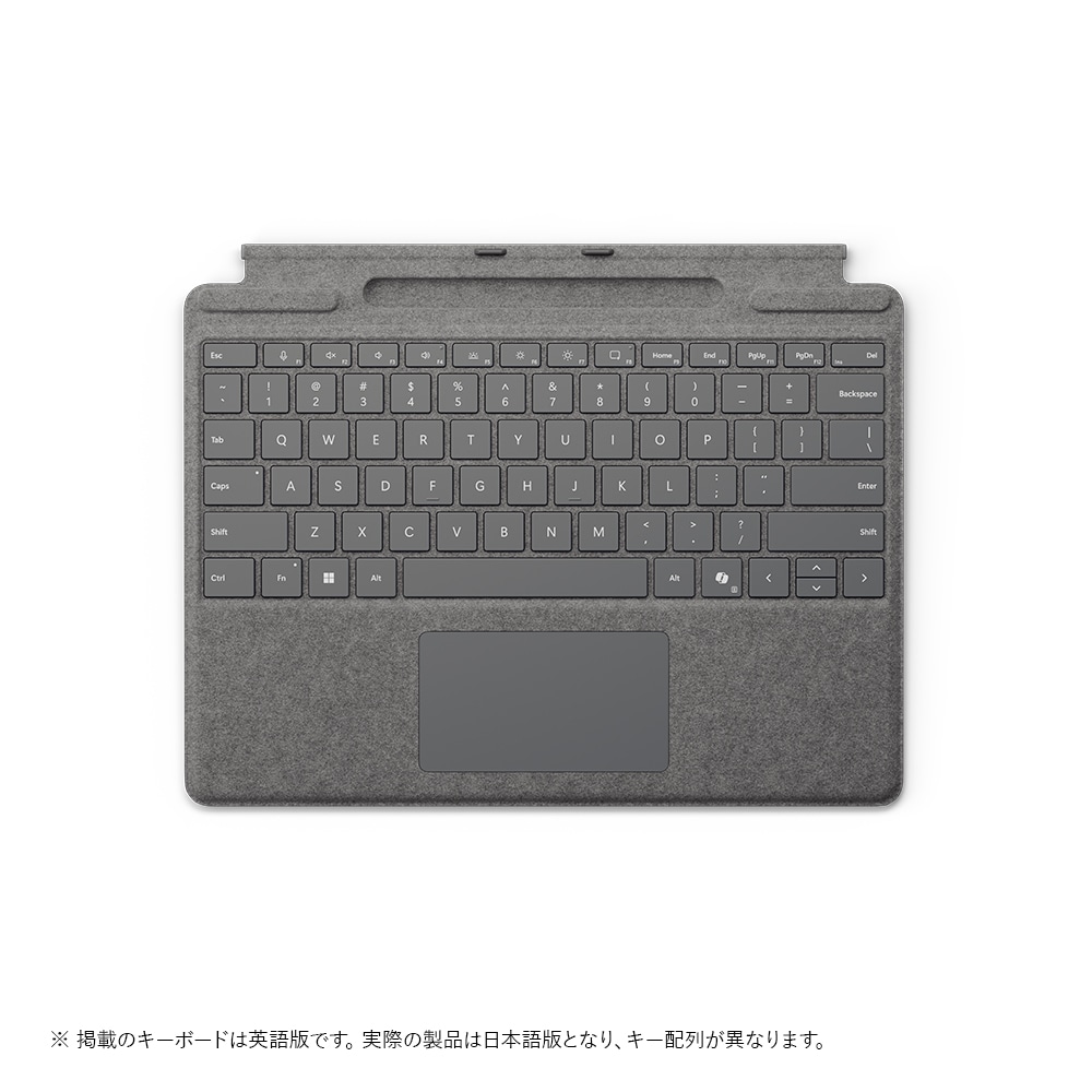 マイクロソフト 8XA-00256 Surface Pro 13 インチ キーボード（ペン収納付き/スリム ペン別売り） プラチナ 8XA00256PRTPCVP