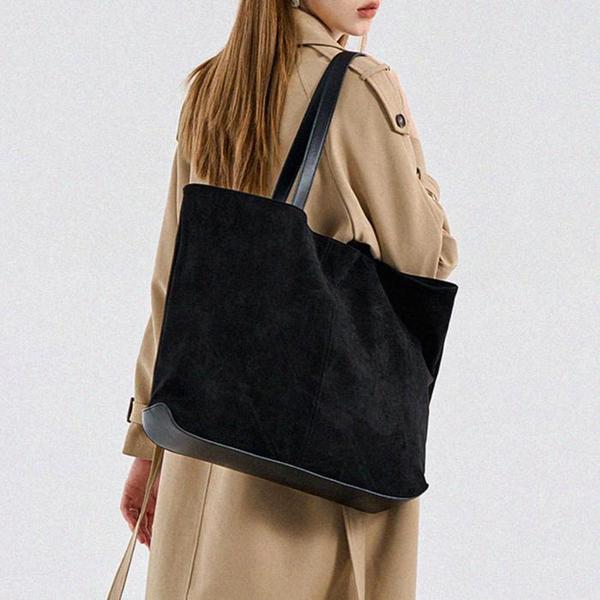 女性用ショルダーバッグ スエード デイリー ビッグショッパーバッグ 6,043円
