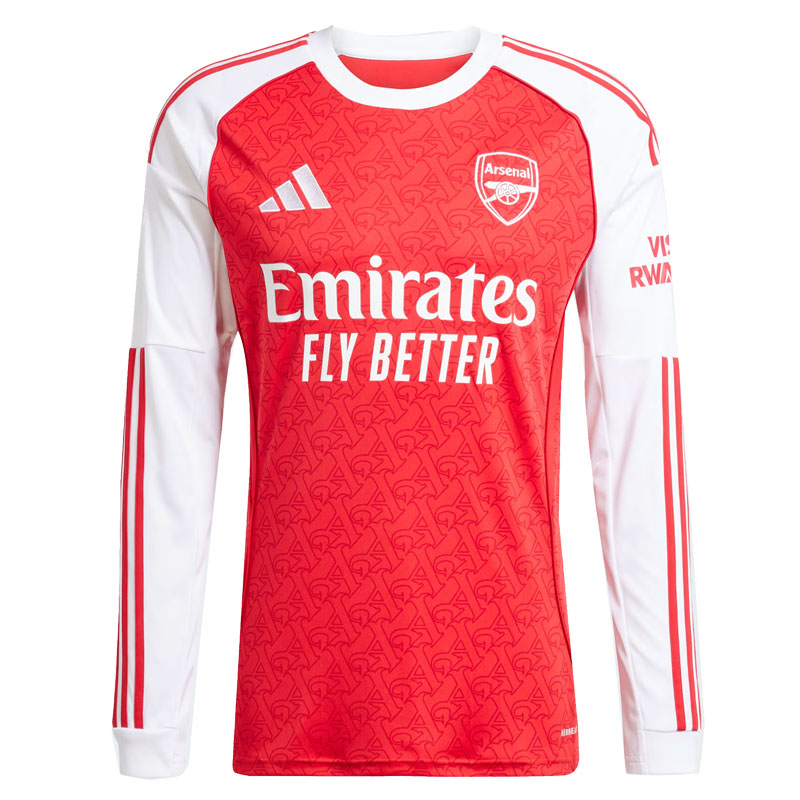 アーセナル 25/26 長袖ホームジャージー サッカー ウェア レプリカシャツ ARSENAL 25AW(KSJ55-JI9536)