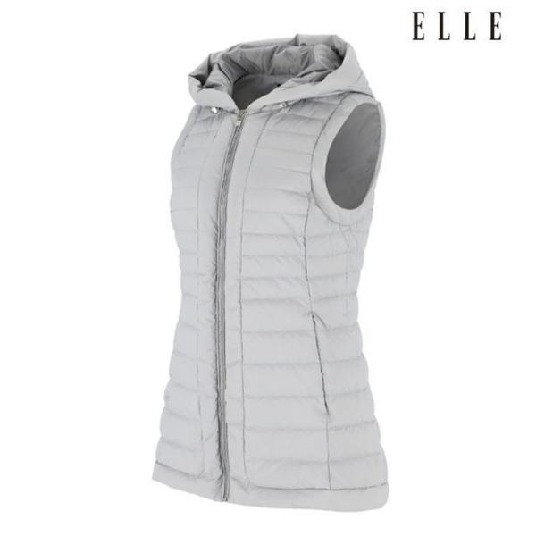 ゴルフセーブゾーン01 女性フード付きミドル丈軽量ベスト 6J81402 190 (S44881665)