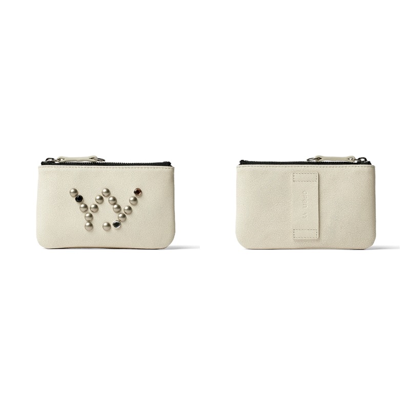 【OPEN Yy】 [EXCLUSIVE] YY STUD CHAIN WALLET : WHITE
