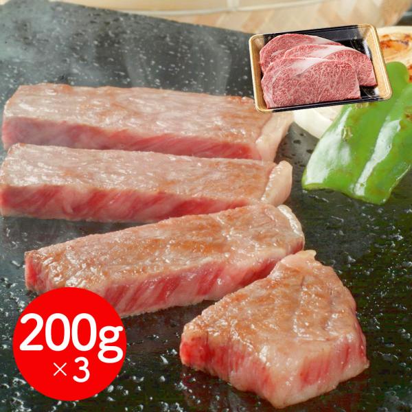 岩手 前沢牛オガタ 前沢牛ロースステーキ 200gx3 牛肉 ステーキ SISK