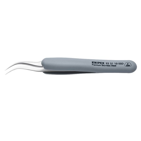 KNIPEX クニペックス ラバーグリップ付ピンセット サイズ122x10x11mm 9231-10ESD