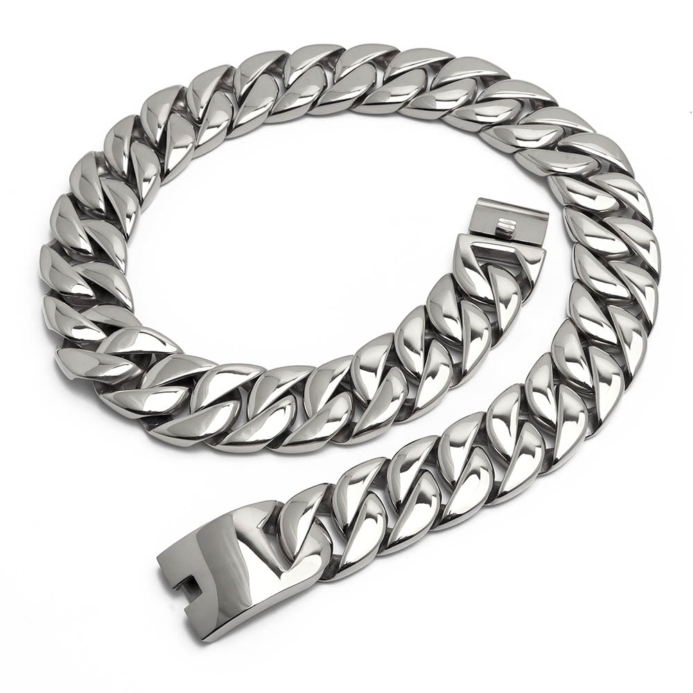 ステンレス 喜平チェーンネックレス 極太 [n532-silver]