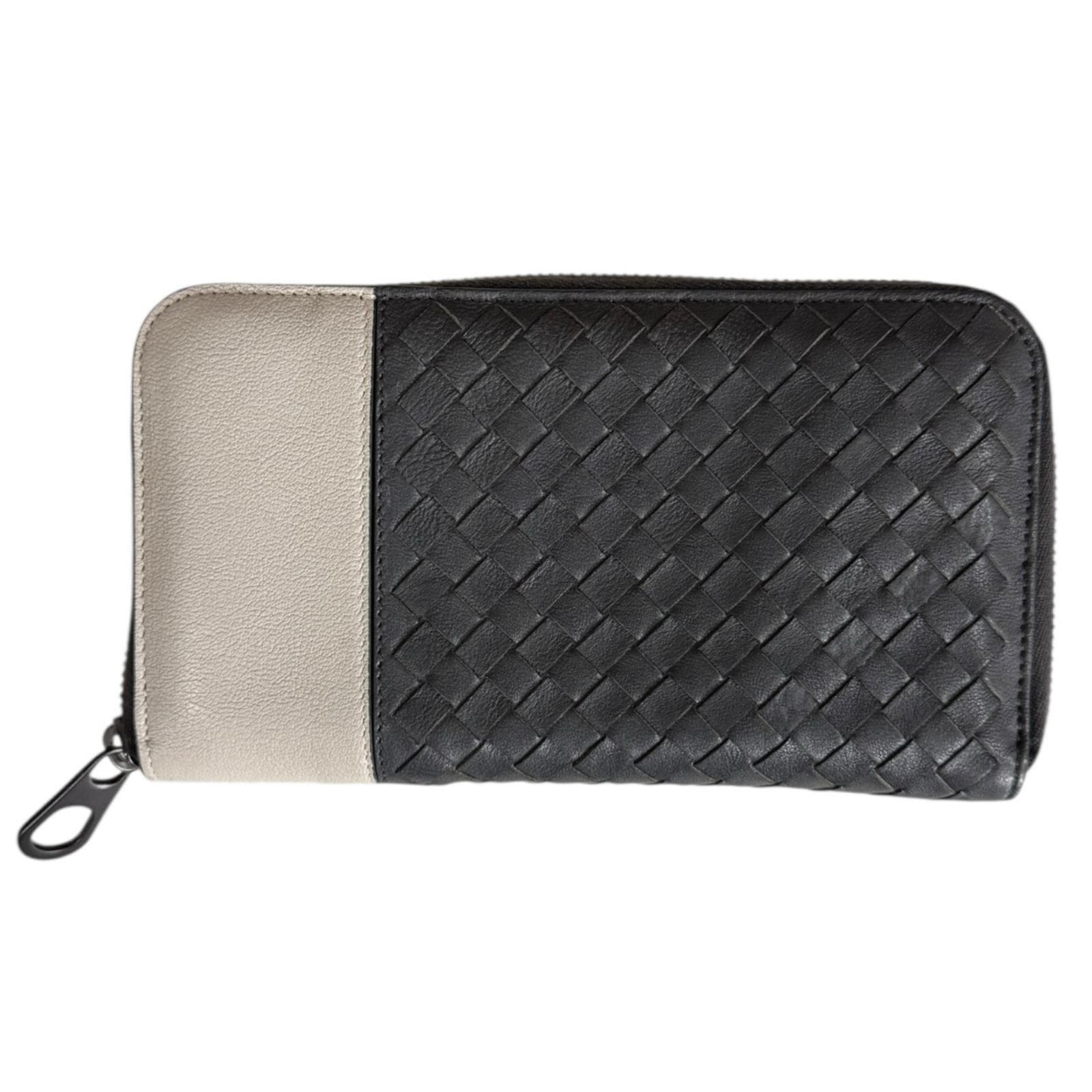 ボッテガヴェネタ イントレチャート 長財布 レザー BOTTEGAVENETA 中古