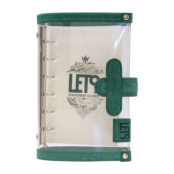 LETS STATIONERY GOODS クリア システム手帳 ミニ6【MAYAグリーン】 M6-5