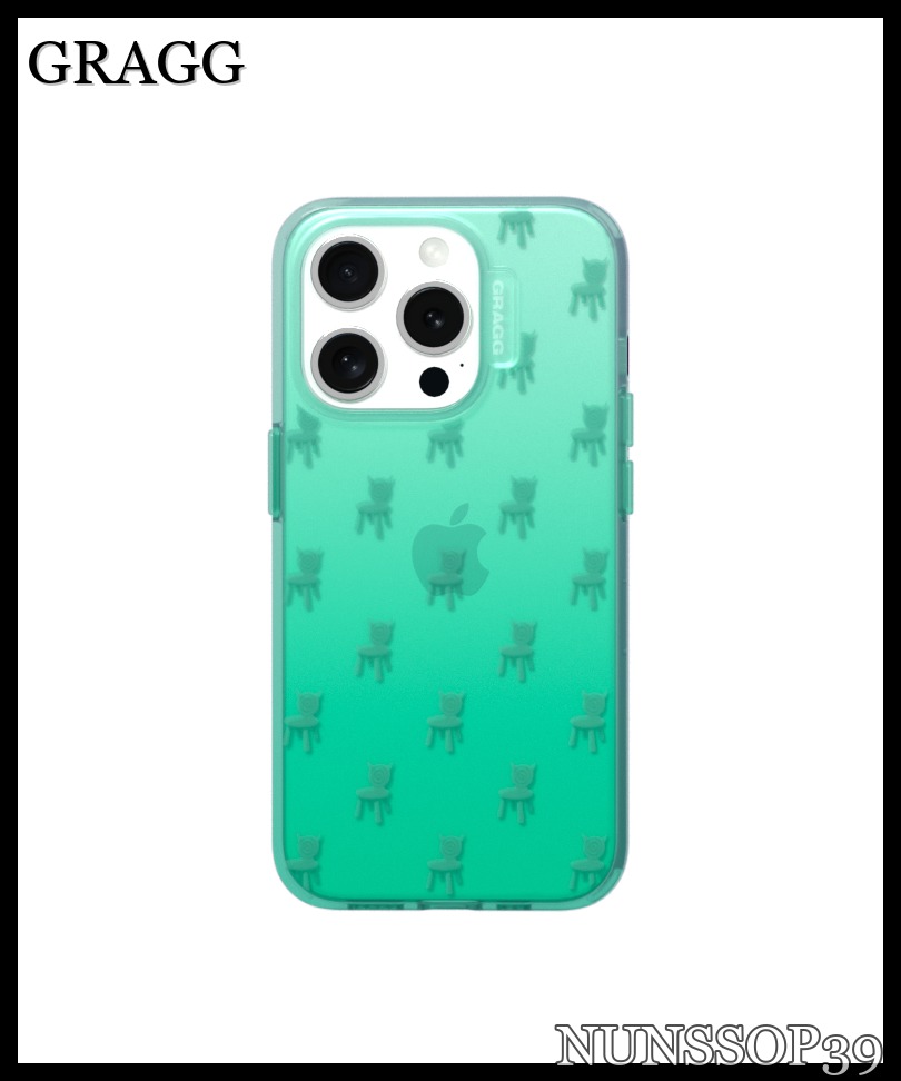 GRAGG DOUBLE SQUARE CASE-CLEAR GREEN