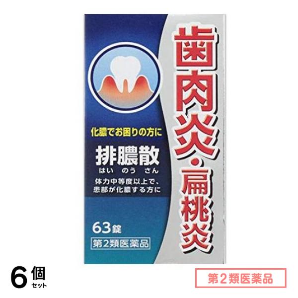 第２類医薬品 排膿散エキス錠J 63錠 6個セット