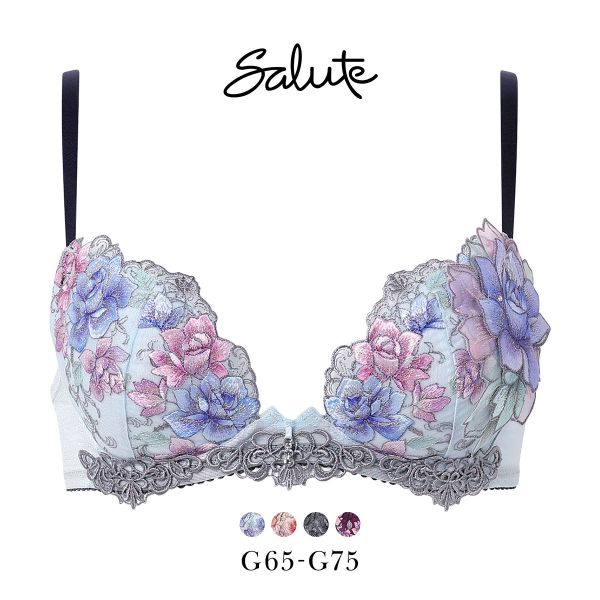 ワコール サルート 23グループ 23G フロントエックスプラス ブラジャー G 谷間 Wacoal