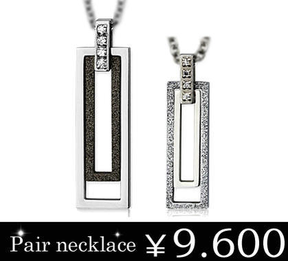 ステンレスアクセサリーペアスチールシルバー＆ブラックホールバーステンレスペンダント/プレゼント/ギフ