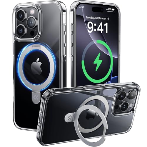 iPhone 16 Pro用クリアケース 米軍規格保護 MagSafe対応 25W急速充電