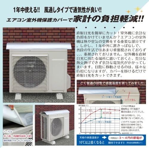 風通しよか　室外機節約シート　１０点セット
