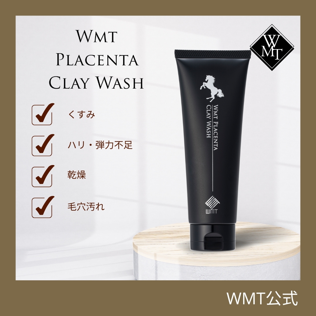 WMTプラセンタクレイウォッシュ　120g　泥洗顔　1個