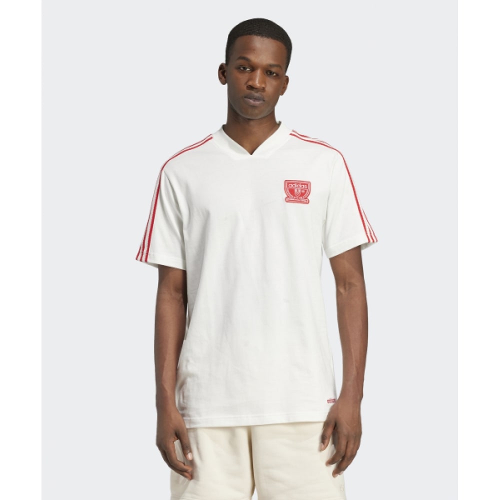 アディダスグラフィックTシャツ-ホワイト:レッド/ IX9633