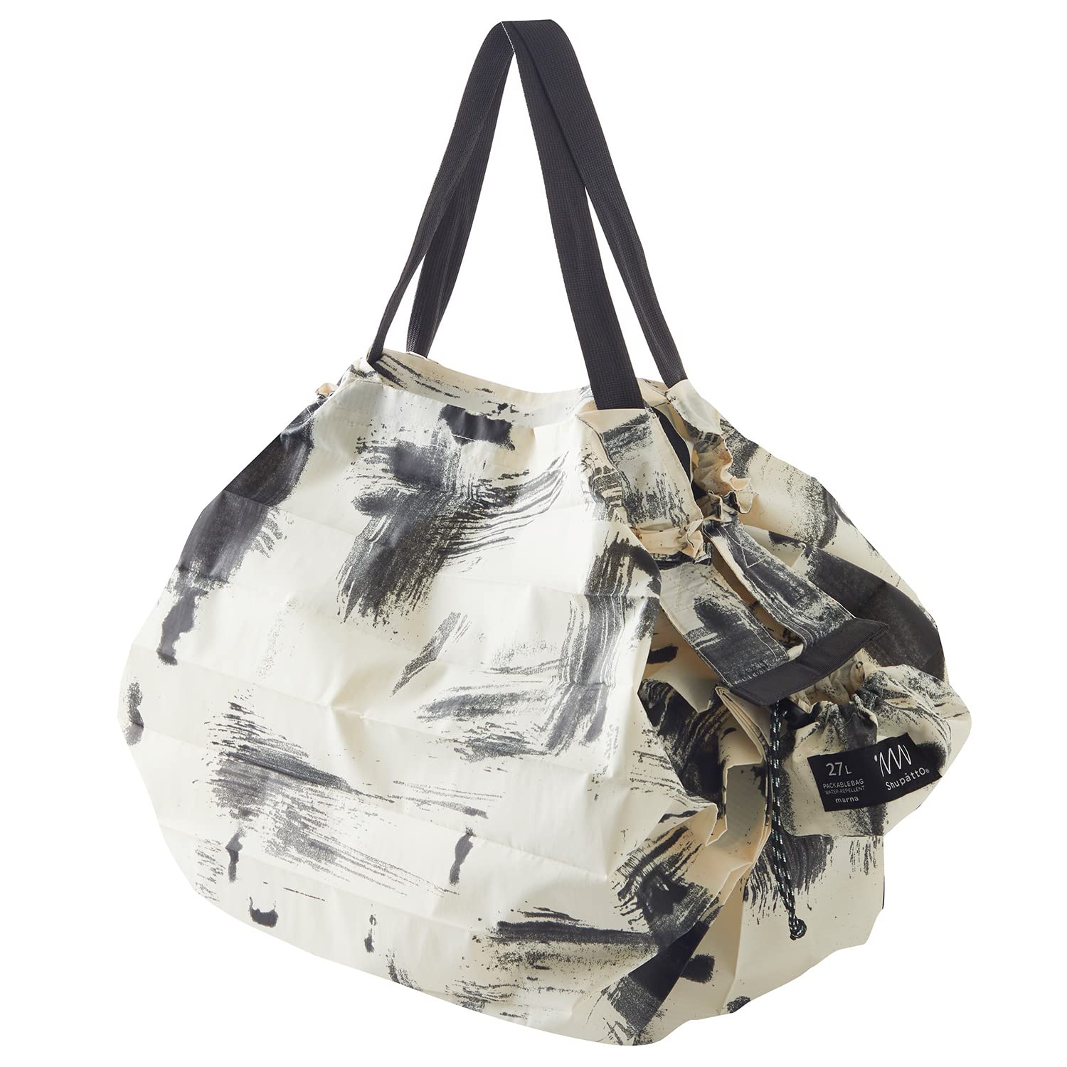 [マーナ] Shupatto パッカブルバック (27L / ホワイトバーチ) ファスナー付き シュパット アウトドア エコバッグ 折畳み 大容量 エコバック コンパクト レジカゴバッグ S502HW