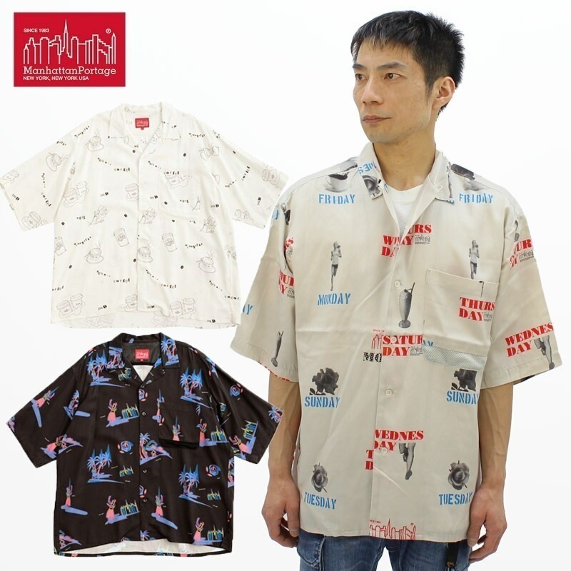 マンハッタン ポーテージ S S Aloha Shirt (MP-M512) アロハシャツ 半袖シャツ