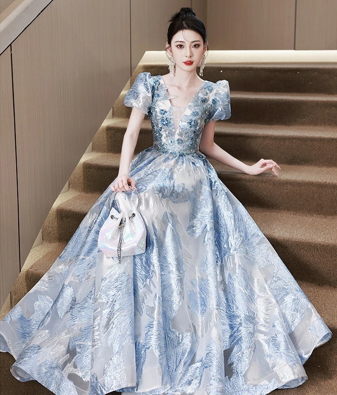 レディースドレス 可愛い ウェディングドレス プリンセスドレス お嬢様 ロングワンピース 発表会 演奏会 パーティードレス 成人式ドレス 着瘦せ ワンピース きれいめ 大きいサイズ 礼服 ドレス フォ