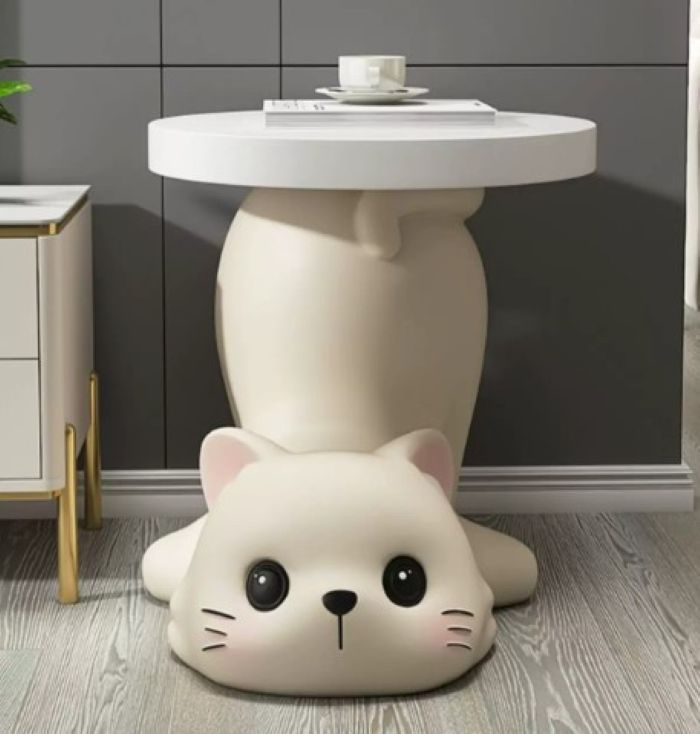 ネコ椅子 置物 アクセサリー 椅子 ネコテーブル ネコ机 インテリア室内用品