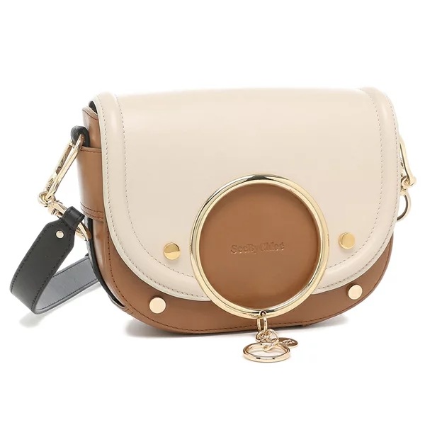 シーバイクロエ ショルダーバッグ マラ ベージュ レディース SEE BY CHLOE CHS19WSA29630 24H MARA CEMENT BEIGE
