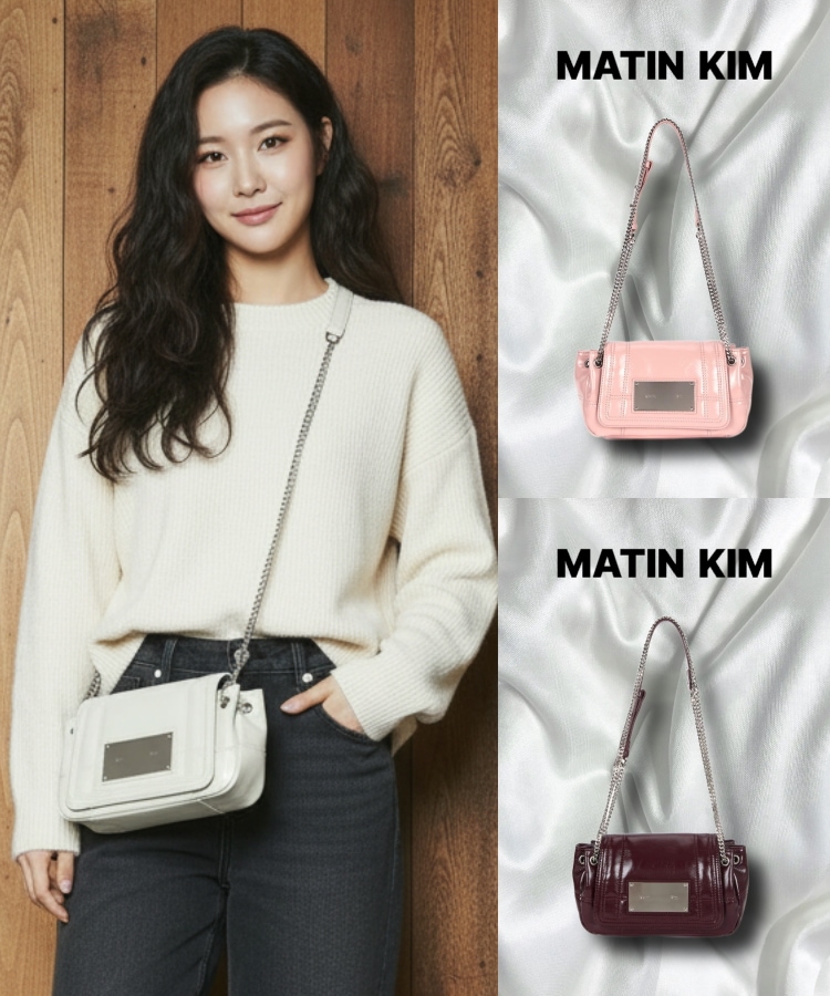 Qoo10 Matin Kim GLOSSY QUILTING バッグ